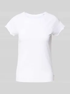 T-shirt o kroju regular fit z mieszanki bawełny - Koszulki i topy damskie - miniaturka - grafika 1