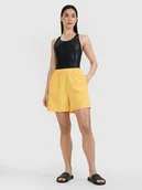 Spodenki damskie - 4F Spodenki plażowe damskie - żółte M - miniaturka - grafika 1