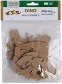 Pozostałe akcesoria dla plastyków - GDD Zestaw kształtów tekturowych 3D Dino 6szt - miniaturka - grafika 1