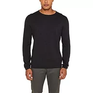 Swetry męskie - edc by ESPRIT sweter męski 997cc2i800, szary (Dark Grey 020), XS - miniaturka - grafika 1