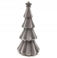 Choinki - Choinka Z Gwiazdą Welurowa Do Szopki Szara 20 Cm - miniaturka - grafika 1