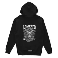 Odzież do sportów motorowych - Czarna bluza z kapturem LOWERED LIFESTYLE-XS - miniaturka - grafika 1