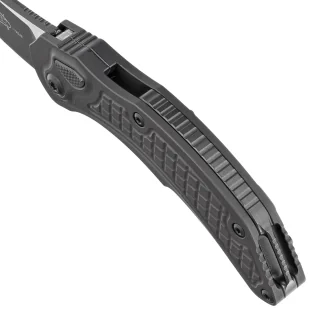 Nóż automatyczny Microtech Brachial Auto Black Alumunium, Black M390 by Bastinelli and Tony Marfione (268A-1T) - Noże - miniaturka - grafika 4