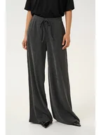 Spodnie damskie - Kaffe Spodnie "Olga" w kolorze szarym - miniaturka - grafika 1