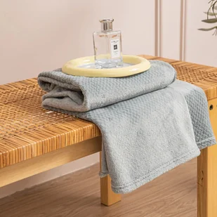 Koc 70 x 150 Pluszowy Mikrofibra Willy Szary - Koce - miniaturka - grafika 6