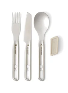 Sztućce turystyczne Sea to Summit Detour SL Steel Cutlery Set 3P - Kuchnia turystyczne i akcesoria - miniaturka - grafika 1