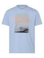 Koszulki męskie - Tom Tailor - T-shirt męski, niebieski - miniaturka - grafika 1