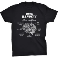 Koszulki męskie - Koszulka T-shirt Mózg Basisty Śmieszny Prezent na Święta Urodziny - miniaturka - grafika 1