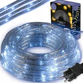 Oświetlenie świąteczne - Wąż Świetlny Sznur Lampki Zimne Białe 72 Led 3,6M - miniaturka - grafika 1