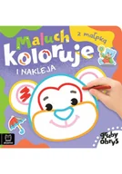 Kolorowanki, wyklejanki - Maluch koloruje i nakleja z małpką. Gruby obrys - miniaturka - grafika 1