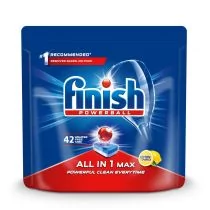 Finish Tabletki do zmywarki All-in-1 Max 42szt. cytrynowe | 5900627090086 - Środki do zmywarek - miniaturka - grafika 1