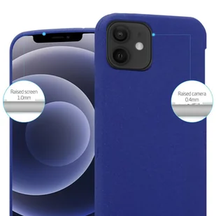 Etui Pokrowiec Do Apple iPhone 12 PRO MAX Obudowa w FROST CIEMNY NIEBIESKI TPU Silikon Case Cover Ochronny Plecki Cadorabo - Etui i futerały do telefonów - miniaturka - grafika 1