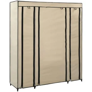 Kremowa Szafa Tekstylna Z Półkami I Drążkiem B7-L54 - Szafy Kremowa Szafa Tekstylna Z Półkami I Drążkiem B7-L54 - Szafy - miniaturka - grafika 1