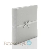 Albumy fotograficzne - Album ślubny wklejany Unique Srebrny XL (tradycyjny 100 czarnych stron) - miniaturka - grafika 1