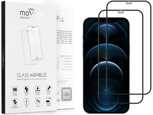 2 Szt. | moVear 2.5D Max Matt - Matowe Szkło Hartowane Do Apple Iphone 12 Pro Max (6.7") Na Cały Ekran | Antyrefleksyjne, Do Etui, Fullglue, 9H - Szkła hartowane na telefon - miniaturka - grafika 1