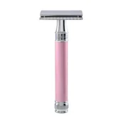 Maszynki do golenia i wkłady - Edwin Jagger Maszynka na Żyletki z Polerowaną Różową Rączką - miniaturka - grafika 1