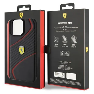 Ferrari FEHCP15XPTWK iPhone 15 Pro Max 6.7" czarny/black hardcase Twist Metal Logo - Etui i futerały do telefonów - miniaturka - grafika 8