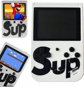 Konsole i gry retro - Konsola Retro Mini 400 Gier, przenośna BIAŁA - miniaturka - grafika 1