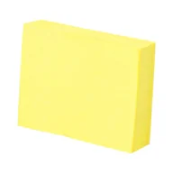 Etykiety samoprzylepne i bloki etykiet - Karteczki samoprzylepne 38x51/100 żółte Taurus - miniaturka - grafika 1