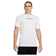Koszulki męskie - Nike Męski T-Shirt, M DF Tee DB NK Pro, Biały, S - miniaturka - grafika 1