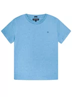 Koszulki dla chłopców - Tommy Hilfiger T-Shirt Basic Cn Knit S KB0KB04140 D Niebieski Regular Fit - miniaturka - grafika 1