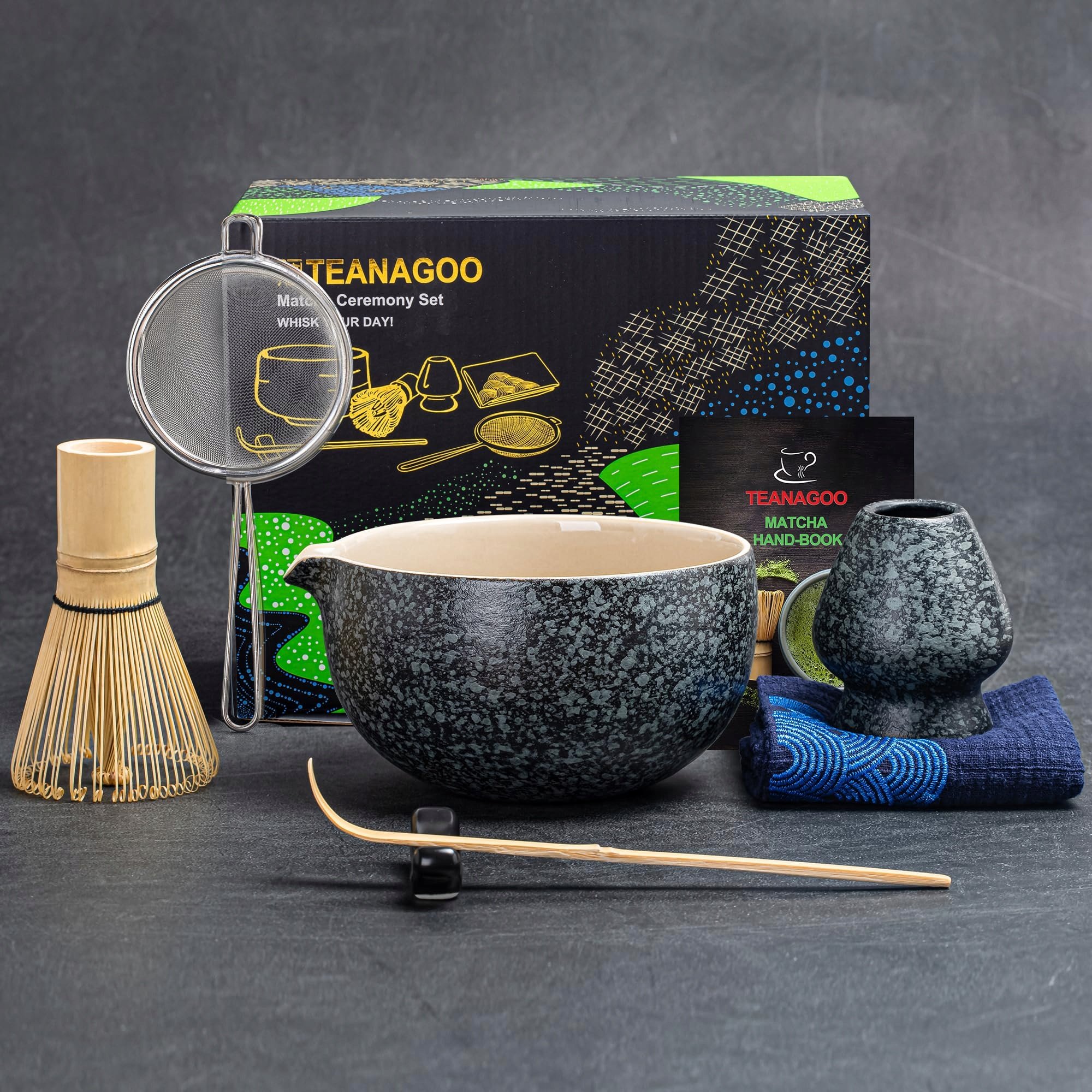 Teanagoo Zestaw Matcha Dla Miłośników Herbaty Z Miseczką I Akcesoriami