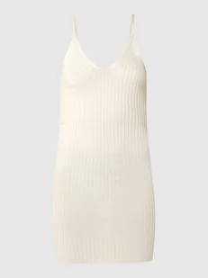 Sukienka mini z prążkowaną fakturą model ‘Deluca’ - Sukienki - miniaturka - grafika 1