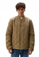 Kurtki męskie - Wrangler Kurtka Męska Brązowa Pikowana na Zamek L K_a - miniaturka - grafika 1