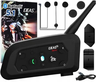 Interkom Ejeas V6 Pro TYP-C (zestaw na 1 kask) - Interkomy - miniaturka - grafika 1