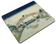 Podkładki pod mysz - Podkładka Pod mostem Mannen w Fukagawa Katsushika Hokusai 36x29cm - miniaturka - grafika 1
