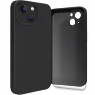 Etui i futerały do telefonów - Etui do Apple iPhone 15 Osłona Kamery, Czarne, Plecki, Case Szkło 9H - miniaturka - grafika 1