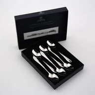 Łyżeczki - Komplet 6 łyżeczek do herbaty Mona polerowane folk srebrny - miniaturka - grafika 1