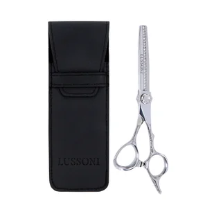 LUSSONI STELLAR SERIES Profesjonalne degażówki fryzjerskie (srebrne) 6″+ etui - Nożyczki fryzjerskie - miniaturka - grafika 1