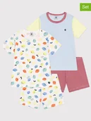 Rampersy - PETIT BATEAU Piżamy (2 szt.) w kolorze biało-błękitno-różowym - miniaturka - grafika 1