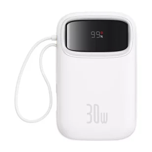 Powerbank Baseus QPow 2 10000mAh 30W Biały - Powerbanki - miniaturka - grafika 1