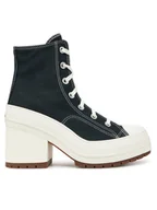 Botki damskie - Converse Botki Chuck 70 De Luxe Heel A05347C Czarny - miniaturka - grafika 1