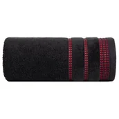 Ręczniki - Eurofirany B.B. CHOCZYŃSCY SPÓŁKA JAWNA Ręcznik 70 x 140 Amanda 08 500GSM Czarny 1227073 - miniaturka - grafika 1