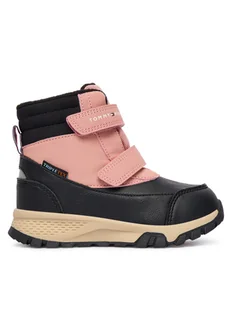 Tommy Hilfiger Śniegowce Velcro Bootie T1A5-34048-1592 M Czarny - Buty dla dziewczynek - miniaturka - grafika 1