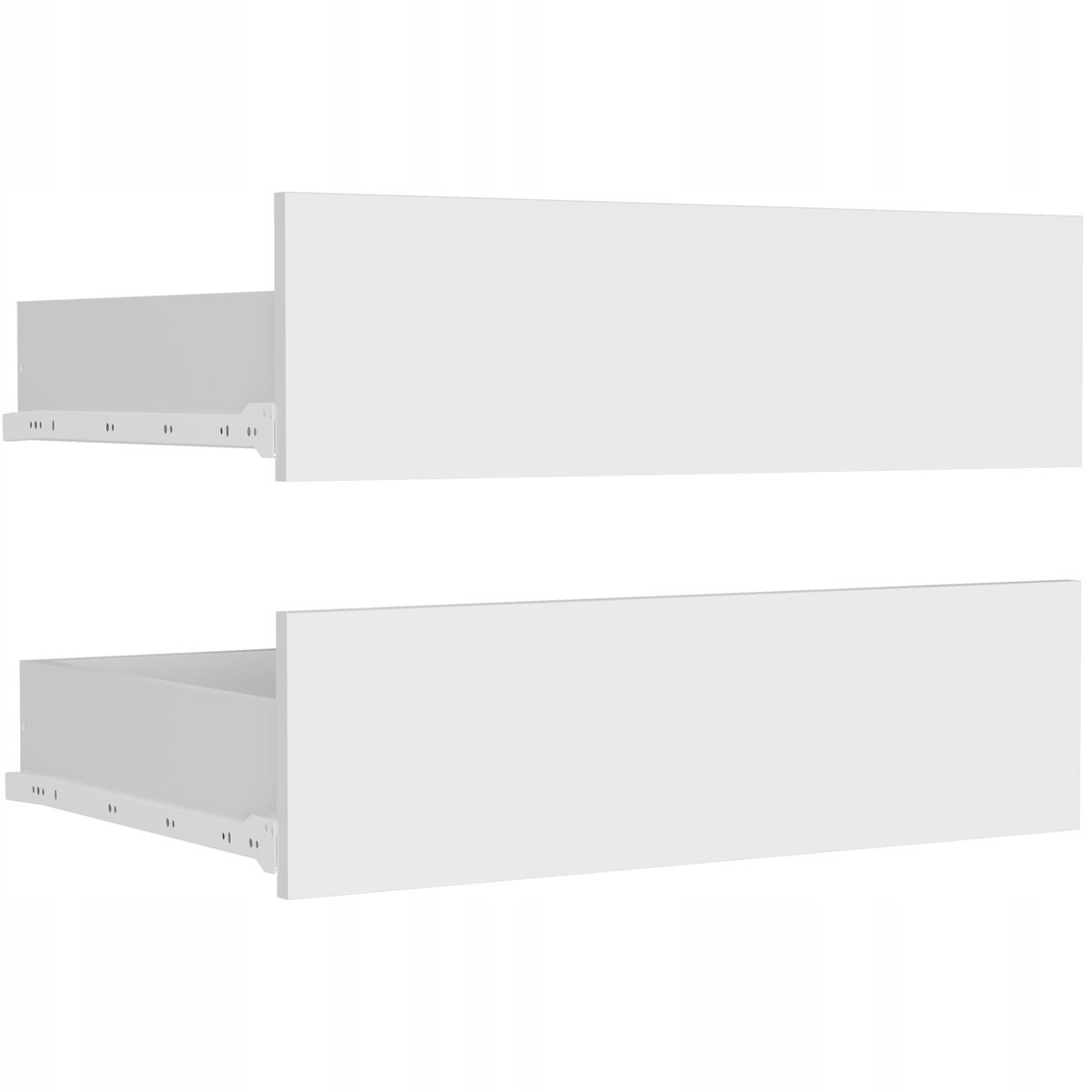 2 szuflady do szafy przesuwnej 250cm - kolor biały