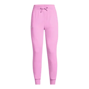 Damskie Spodnie UNDER ARMOUR UA RIVAL FLEECE JOGGER 1379438-638 – Różowy - Spodnie damskie - miniaturka - grafika 1