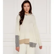 Swetry damskie - BOSS Wełniany sweter | Oversize fit - miniaturka - grafika 1