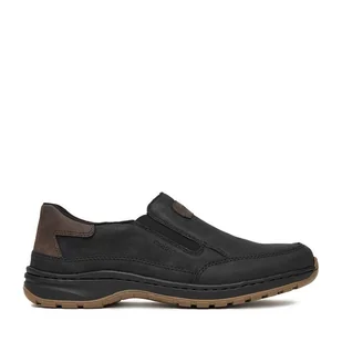 Półbuty Rieker 03365-00 Czarny - Półbuty męskie - miniaturka - grafika 1