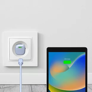 PURO MiniPro Wall Charger GaN - Ładowarka sieciowa 1 x USB-C 20W PD (niebieski) - Ładowarki do telefonów - miniaturka - grafika 3
