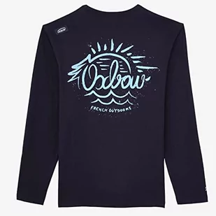 OXBOW O2TIZERT Koszulka męska z długim rękawem Deep Navy - Koszulki męskie - miniaturka - grafika 1