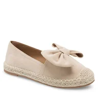 Espadryle damskie - Espadryle DeeZee KL601-69 Beżowy - miniaturka - grafika 1