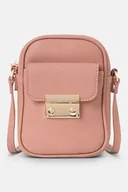 Torebki damskie - Mini listonoszka Nobo na telfon różowa - miniaturka - grafika 1