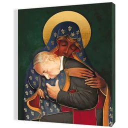 Obraz religijny na płótnie Matka Boża i Kardynał Wyszyński - Ikony i obrazy sakralne Obraz religijny na płótnie Matka Boża i Kardynał Wyszyński - Ikony i obrazy sakralne - miniaturka - grafika 1