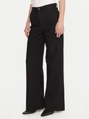 Spodnie damskie - Calvin Klein Jeansy LV047D770G Czarny Wide Leg - miniaturka - grafika 1