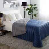 Narzuty - Narzuta pikowana Soft Touch 220x240cm Blue - miniaturka - grafika 1