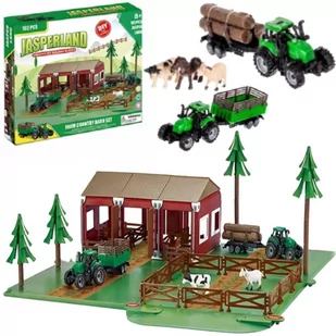 LT223 LANDTOYS DUŻA FARMA TRAKTOR X2 ZWIERZĘTA ZAGRODA DLA DZIECI - Lalki dla dziewczynek - miniaturka - grafika 1